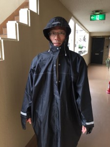 雨の日の訪問用カッパ